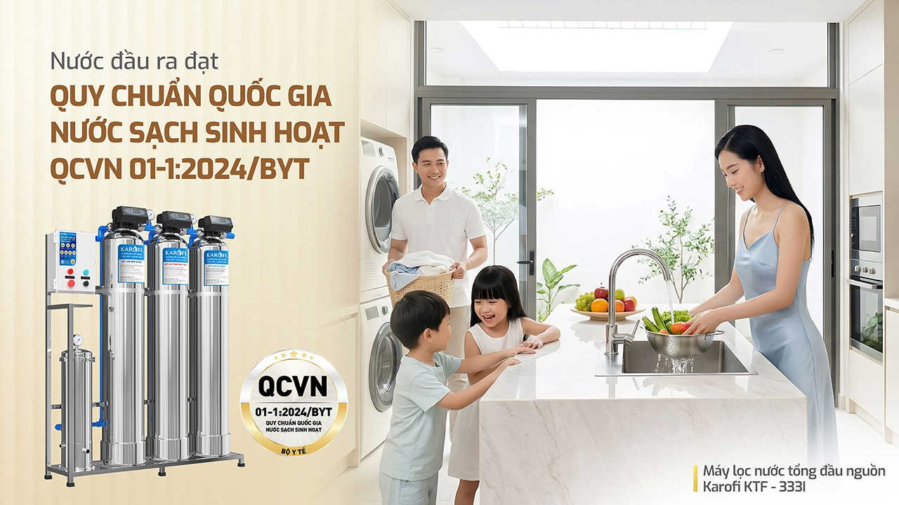 Máy lọc nước tổng đầu nguồn Karofi KTF - 333